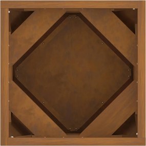 vidaXL Γλάστρα 2 pcs Σκ rusty 30 x 30 x 30 cm