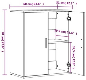 ΒΟΗΘΗΤΙΚΑ ΝΤΟΥΛΑΠΙΑ 2 ΤΕΜ. ΓΚΡΙ ΣΚΥΡ. 60X31X70ΕΚ ΕΠΕΞΕΡΓ. ΞΥΛΟ 3276542