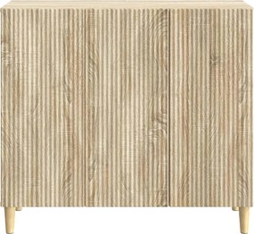 vidaXL Πλαϊνό γραφείο Sonoma Δρυς 89 x 34,5 x 80 εκ Επεξεργασμένο Ξύλο