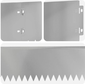 vidaXL Περίγραμμα γκαζόν 20 τμχ. 103 x 15 εκ Γαλβανισμένος Χάλυβας