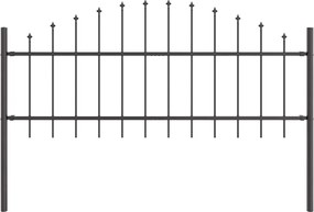 vidaXL Φράχτης Κήπου 5 pcs Γκρι 170 x 140 εκ