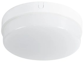 GloboStar® REVANO 61016 LED Πλαφονιέρα Οροφής Στρόγγυλη Φ17 15W 1350lm 180° AC 220-240V Αδιάβροχη IP54 Φ17 x Υ5cm Θερμό Λευκό 2700K - 2 Χρόνια Εγγύηση