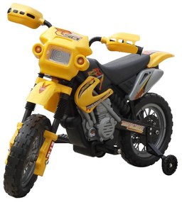 vidaXL Ηλεκτροκίνητο παιδικό μηχανάκι Κίτρινο