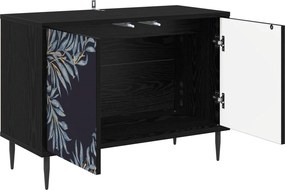 vidaXL Ντουλάπι TV DOKKUM 69 x 33 x 50,5 εκ. Μαύρη Δρυς