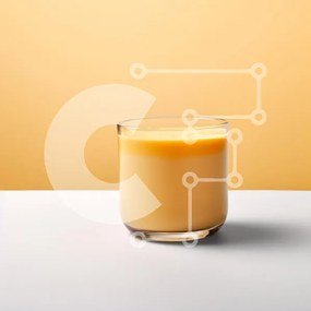 Σετ των 2 Intra Συλλεκτικό Ξύλινο Παζλ Plywood 4mm - Κρεμώδες ρόφημα πορτοκαλιού σε ποτήρι Σε Ξύλινο Κουτί - Διαστάσεις: 10x10 cm – 25 κομμάτια