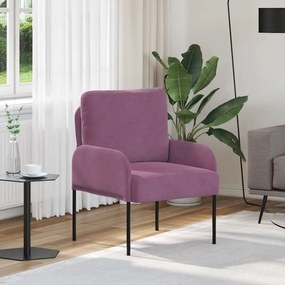 vidaXL Καναπέδες με μαξιλάρι 55cm Μοβ Κόντρα πλακέ