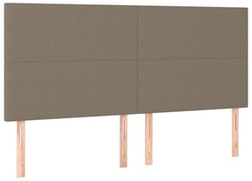 ΚΡΕΒΑΤΙ BOXSPRING ΜΕ ΣΤΡΩΜΑ TAUPE 160X200 ΕΚ. ΥΦΑΣΜΑΤΙΝΟ 3128377