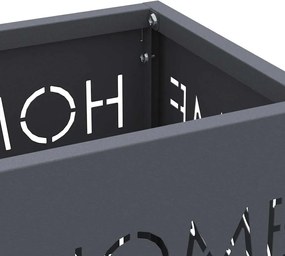vidaXL Βάση ομπρέλας βροχής Ανθρακί 15,5 x 15,5 x 49 εκ Ατσάλι