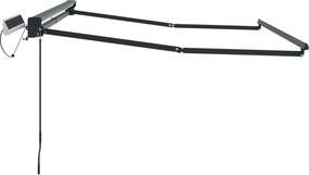 vidaXL Ηλεκτρικό Ανακλινόμενο Κάθισμα Ανθρακί 3 x 2,5 μ Ατσάλι