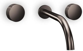 Μπαταρία νιπτήρα δύο οπών Eletta Tecno-Μauro-brushed