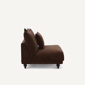 Πολυθρόνα τύπου chaise longue από βελούδινο chenille, Lazare