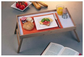 Πτυσσόμενος Δίσκος για το Κρεβάτι Ξύλο 50 x 30 x 22 cm