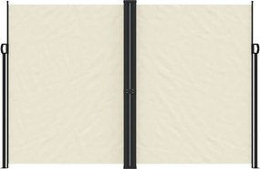 vidaXL Σκίαστρο Πλαϊνό Συρόμενο Κρεμ 220x1200 εκ.