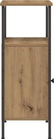 vidaXL Κομοδίνο τεχνίτης Δρυς 41x31x80 εκ. από Επεξεργασμένο Ξύλο