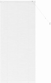 vidaXL Βενετσιάνικες Ρόδες Λευκό 175 x 75 εκ Αλουμίνιο