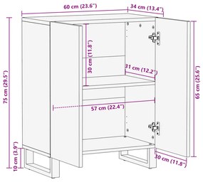 ΝΤΟΥΛΑΠΙ 60 X 34 X 75 ΕΚ. ΑΠΟ ΜΑΣΙΦ ΞΥΛΟ ΑΚΑΚΙΑΣ 377450