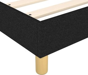 vidaXL Σκελετός Κρεβατιού Χωρίς Στρώμα Μαύρο 200x200 εκ. Υφασμάτινο