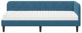 vidaXL Κρεβάτι Γωνίας Μπλε 80 x 200 cm Βελούδο