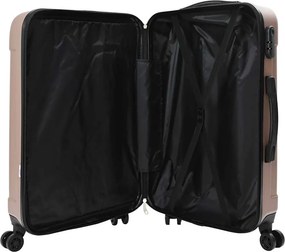 vidaXL Βαλίτσα 3 τεμ. Ροζ χρυσό 50 x 31 x 78 εκ ΑΒΣ Πλαστικό