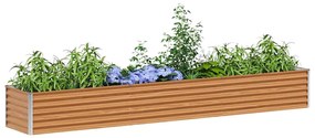 vidaXL Υπερυψωμένη Ζαρντινιέρα 290 x 50 x 36 εκ. Επικαλυμμένος Χάλυβας