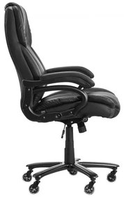 VEVOR Executive Chair High Back Office Chair Knob-Control Lumbar Support Black