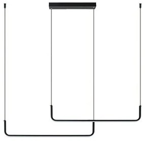 Κρεμαστό Φωτιστικό Οροφής LED Μαύρο 22010 Zambelis-22010-Μαύρο 22010