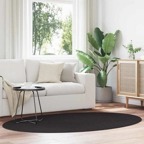 vidaXL Χαλιά χώρου Ωοειδής HUARTE Μαύρο 140 x 200 cm 100% Πολυεστέρας