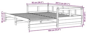 ΚΑΝΑΠΕΣ ΚΡΕΒΑΤΙ ΧΩΡΙΣ ΣΤΡΩΜΑ ΛΕΥΚΟ 90X200 ΕΚ. ΜΑΣΙΦ ΞΥΛΟ ΠΕΥΚΟΥ 854953