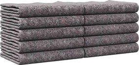 vidaXL Κουβέρτες Μετακόμισης 10 pcs Γκρι 150 x 200 cm ύφασμα