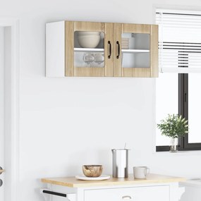 vidaXL Ραφιέρα τοίχου LUCCA Sonoma Δρυς 80 x 31 x 40 εκ