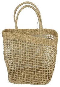 Τσάντα ψάθινη BOHO από rattan σε φυσικό χρώμα Y38x30x12εκ.  τμχ.