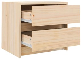 vidaXL Κομοδίνα 2 τεμ. 40 x 31 x 35,5 εκ. από Μασίφ Ξύλο Πεύκου