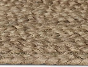 vidaXL Χαλιά χώρου Ωοειδής Γκρι 122 x 183 cm Γιούτα