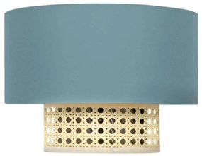 Φωτιστικό Τοίxου - Απλίκα Nisyros TF20831WG 1xΕ14 25x18x13cm Veraman Aca Rattan,Fabric