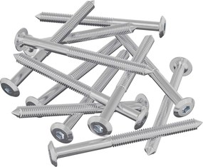 vidaXL Βίδες επίπλων 12 pcs Ασημί M6 x 85 χιλ. Ατσάλι