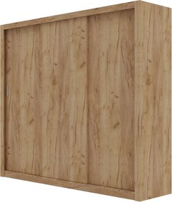 Ντουλάπα Grandio Χρυσό Δρυς 250x60x215cm