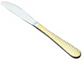 Μαχαίρι Φαγητού 01870 22,5cm Silver-Gold Dinox Ανοξείδωτο Ατσάλι