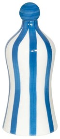 Διακοσμητικό Μπουκάλι Κεραμικό Lido RIG1501 11x26,4cm White-Blue Zafferano κεραμικο