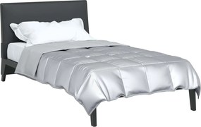 vidaXL Κουβέρτα ολόκληρου του χρόνου Ασημί 140 x 200 cm