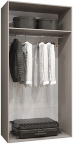 Ντουλάπα Malaga δίφυλλη-Leuko