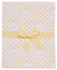 Κουβέρτα Βρεφική Πικέ 4961 Yellow Das Home Αγκαλιάς 75x100cm 100% Βαμβάκι