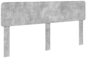 vidaXL Σκελετός Κρεβατιού Σκυρόδεμα Γκρι 180 x 200 cm Μηχανήματος Ξύλο