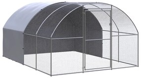 vidaXL Κοτέτσι Εξωτερικού Χώρου 3 x 4 x 2 μ. από Γαλβανισμένο Χάλυβα