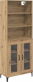 vidaXL Highboard Artisan Oak 69,5 x 34 x 180 εκ. Επεξεργασμένο ξύλο