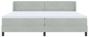 vidaXL Κρεβάτι με Ελατήρια και Στρώμα Μαύρο 100x200 εκ. Βελούδο