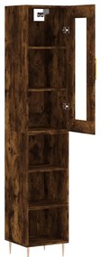 vidaXL Ντουλάπι Καπνιστή δρυς 34,5x34x180 εκ. από Επεξεργασμένο Ξύλο