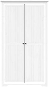 vidaXL Ντουλάπα BODO Λευκή 99x53,5x173 εκ. από Μασίφ Ξύλο Πεύκου