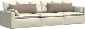 vidaXL Μαξιλάρι Καναπέ 2 pcs Taupe 120 x 40 cm ύφασμα