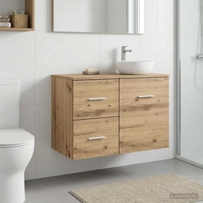 vidaXL Ντουλάπι Μπάνιου Παλαιωμένο ξύλο 30 x 41 x 50 εκ.
