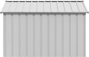 vidaXL Σπιτάκι σκύλου με οροφή 113x153x101 cm Γαλβανισμένος χάλυβας